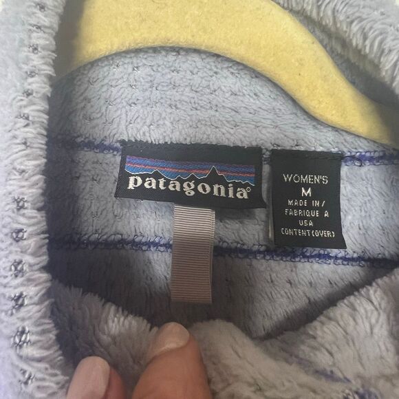 Patagonia Purple Blue and Gray Fleece Jacket Women's Sz M - Picture 8 of 14